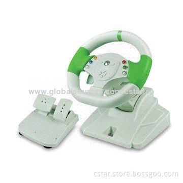 Wired Steering Wheel for Xbox 360 with High and Low-flex Installation